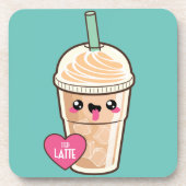Dessous-de-verre Emoji a glacé Latte (Devant)