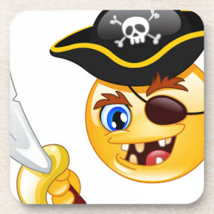 Dessous-de-verre emoji pirate