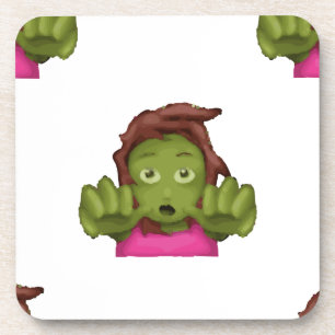 Dessous-de-verre emoji zombie femme