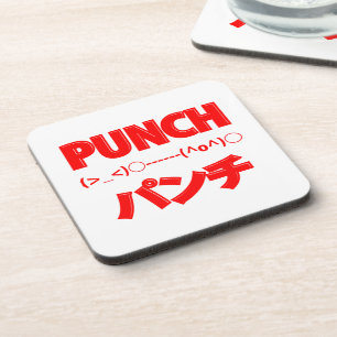 Dessous-de-verre Émoticônes de punch japonais