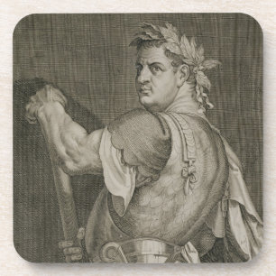 Dessous-de-verre Empereur de D. Titus Vespasian d'engrav d'ANNONCE