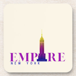 Dessous-de-verre Empire State Building-New York-Vibrant 