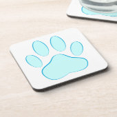 Dessous-de-verre Empreinte de chien bleu bébé (Côté gauche)