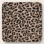 Dessous-de-verre empreinte de léopard cheetah (Devant)