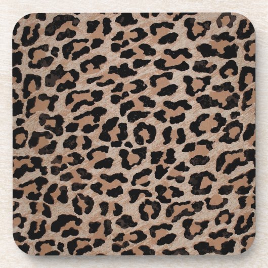 Dessous-de-verre empreinte de léopard cheetah (Devant)