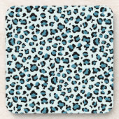 Dessous-de-verre Empreinte de léopard, Spots de léopard, Leopard bl (Devant)