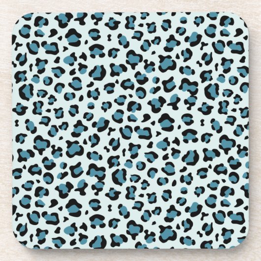 Dessous-de-verre Empreinte de léopard, Spots de léopard, Leopard bl (Devant)