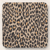 Dessous-de-verre Empreinte de léopard, Spots de léopard, Leopard Br (Devant)