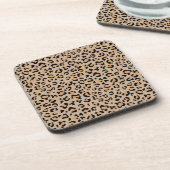 Dessous-de-verre Empreinte de léopard, Spots de léopard, Leopard Br (Côté gauche)