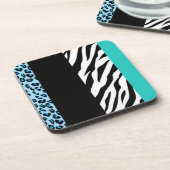 Dessous-de-verre Empreinte de léopard, Zebra Print, Poster de anima (Côté gauche)