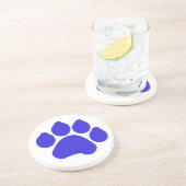 Dessous de verre Empreinte de patte bleu (Côté)