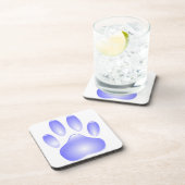 Dessous-de-verre Empreinte de patte de chien de verre (Côté Droit)