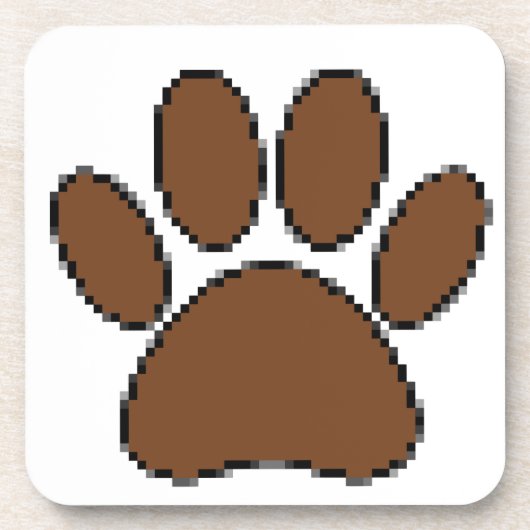 Dessous-de-verre Empreinte de patte Pixel Dog (Devant)