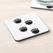 Dessous-de-verre Empreintes de pattes de l'ours noir (Côté gauche)