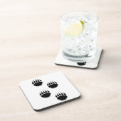 Dessous-de-verre Empreintes de pattes de l'ours noir (Côté Droit)