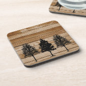 Dessous de verre en bois (Côté gauche)