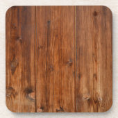 dessous de verre en bois foncé (Devant)