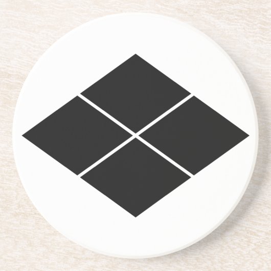 DESSOUS DE VERRE EN GRÈS 武 菱 田 (Devant)