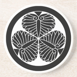 Dessous De Verre En Grès 葵 d'Aizu