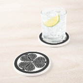 Dessous De Verre En Grès 葵 d'Aizu (Côté)