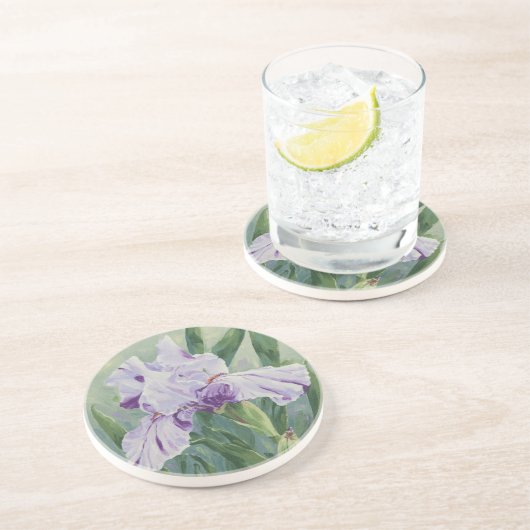 Dessous De Verre En Grès 0440 Iris Violet (Côté)