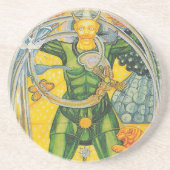 Dessous De Verre En Grès 0. L'imbécile - tarot de Thoth (Devant)