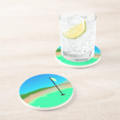 Dessous De Verre En Grès 18ème Caboteur de trou (Côté)