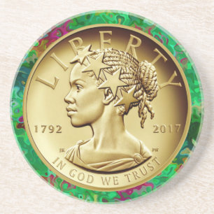 Dessous De Verre En Grès 2017 American Liberty 225e anniversaire Gold Coin