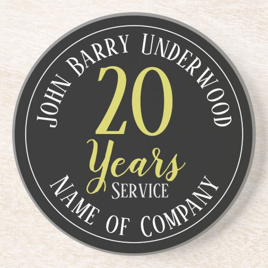 Dessous De Verre En Grès 20 ans d'ancienneté (Devant)