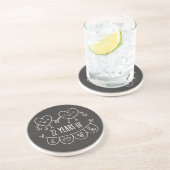 Dessous De Verre En Grès 22e Anniversary Poison de Chalk Hearts (Côté)