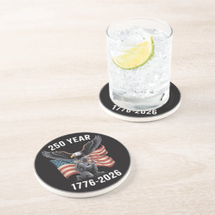 Dessous De Verre En Grès 250 Ans 250e Anniversaire États-Unis 4 Juillet