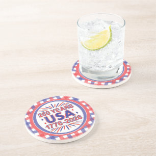 Dessous De Verre En Grès 250 ans USA   Semiquinentenaire 1776-2026