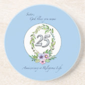 Dessous De Verre En Grès 25e anniversaire de la couronne catholique des nat (Devant)