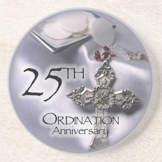 Dessous De Verre En Grès 25e cabinet Anniversary Cross Host (Devant)