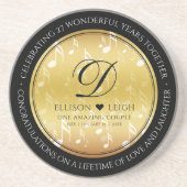 Dessous De Verre En Grès 27e anniversaire du Mariage de musique (Devant)