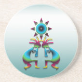 Dessous De Verre En Grès 2 Kokopelli #41 (Devant)