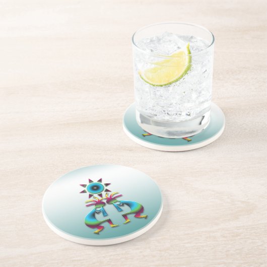 Dessous De Verre En Grès 2 Kokopelli #41 (Côté)