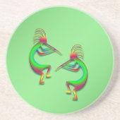 Dessous De Verre En Grès 2 Kokopelli #88 (Devant)