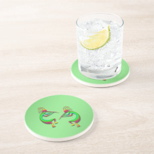 Dessous De Verre En Grès 2 Kokopelli #88
