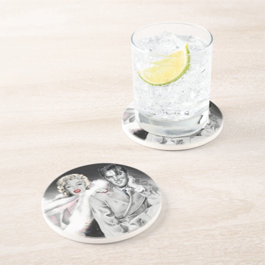 Dessous De Verre En Grès 2 pour la route (Côté)