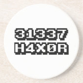 DESSOUS DE VERRE EN GRÈS 31337 H4X0R (Devant)