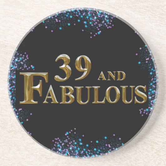 Dessous De Verre En Grès 39e anniversaire (Devant)