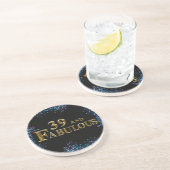 Dessous De Verre En Grès 39e anniversaire (Côté)