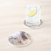 Dessous De Verre En Grès 3D White Birch (Côté)