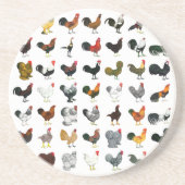 Dessous De Verre En Grès 49 Coq (Devant)