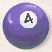 Dessous De Verre En Grès 4 Balle (Devant)