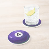 Dessous De Verre En Grès 4 Balle (Côté)