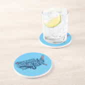 Dessous De Verre En Grès 4 juillet Sûr Et Heureux (Côté)