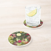 Dessous De Verre En Grès 4e anniversaire du Mariage Fruits et Fleurs (Côté)