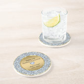 Dessous De Verre En Grès 50e anniversaire du Mariage Diamonds & Gold (Côté)